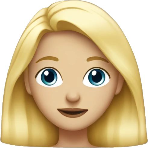 Blonde girl emoji