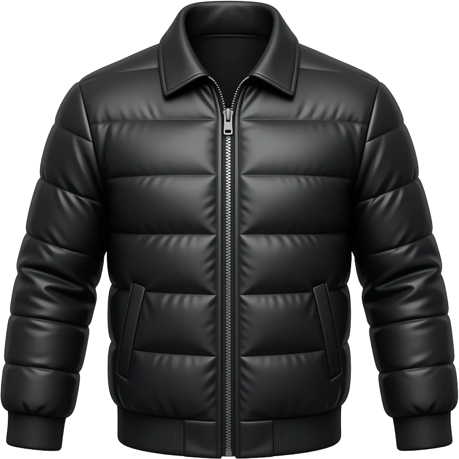 a black down jacket emoji