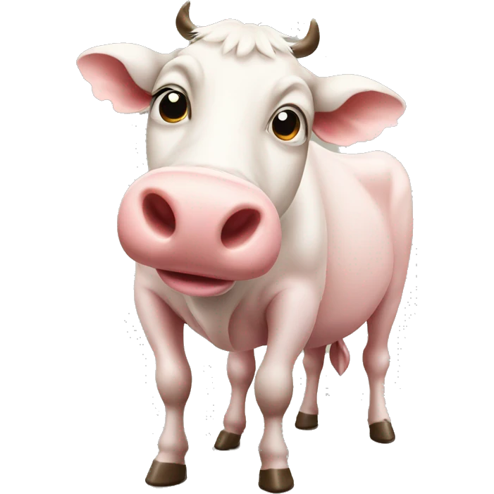 cow with pig emoji