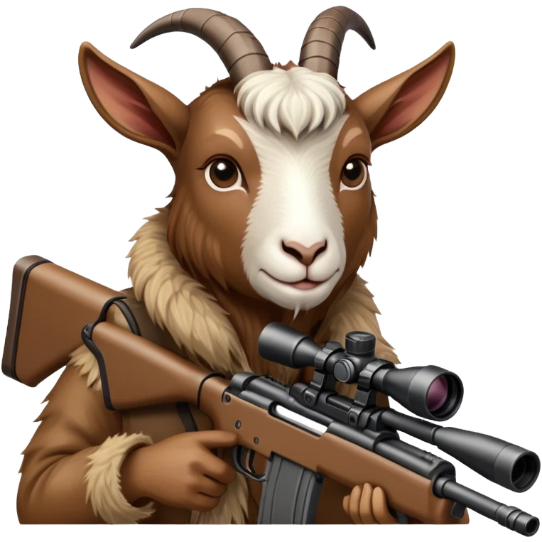 Goat using a sniper emoji