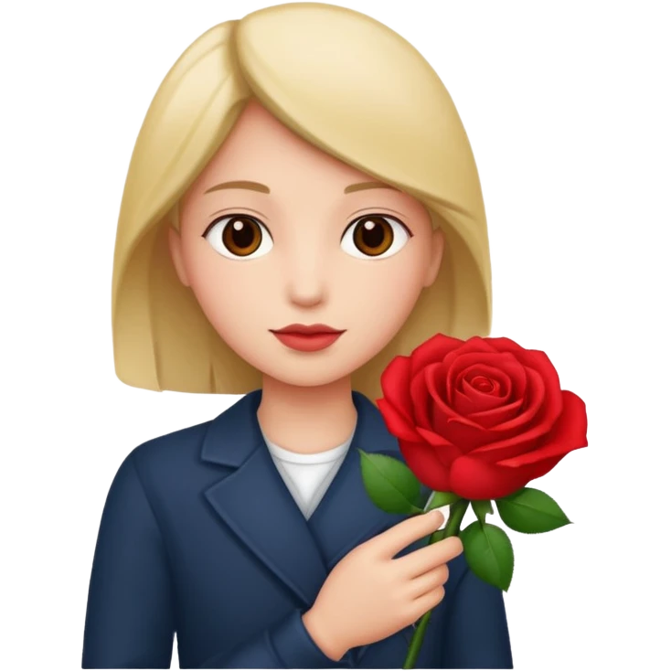 Flower 🌹in hand emoji