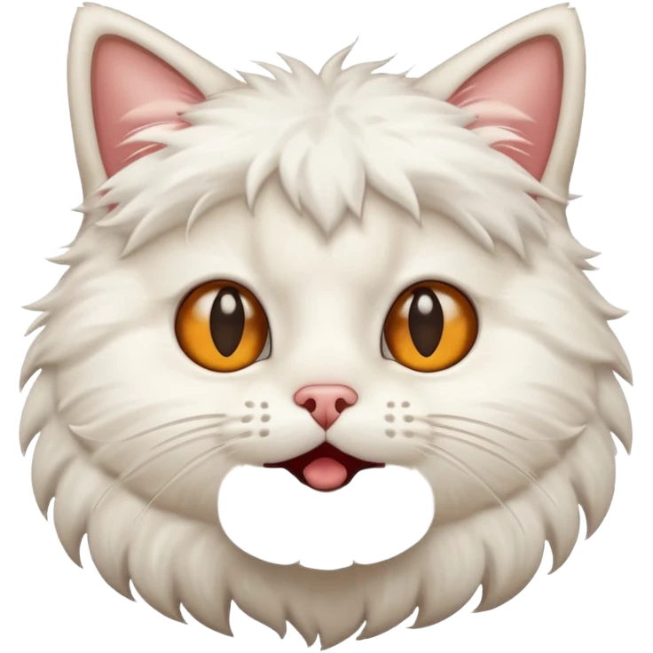 A cat farting emoji