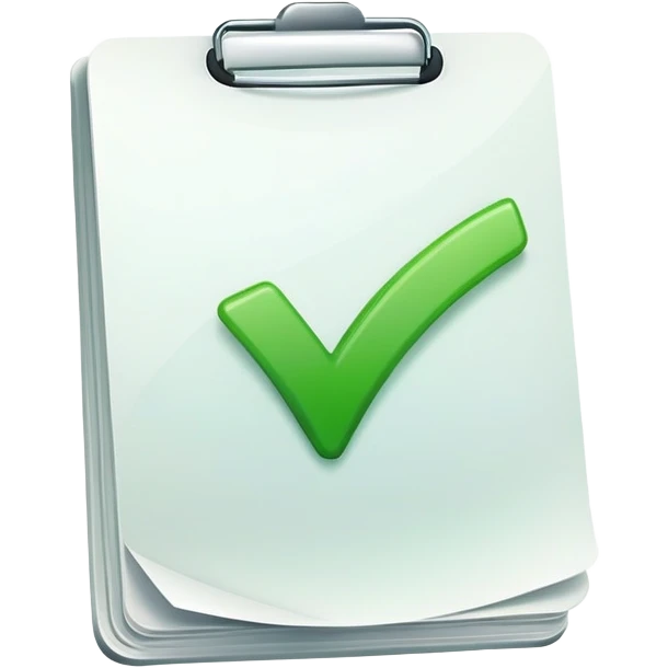 document with green checkmark emoji