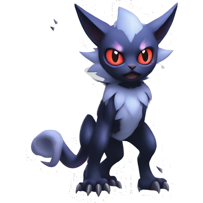 Edgy Cool Kawaii Litten-Noibat-Absol-Pokémon-Fakémon Full Body emoji