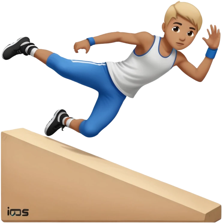 parkour at kids school emoji