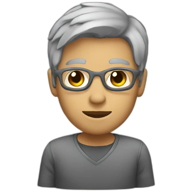 emoji con forma de persona de color gris emoji
