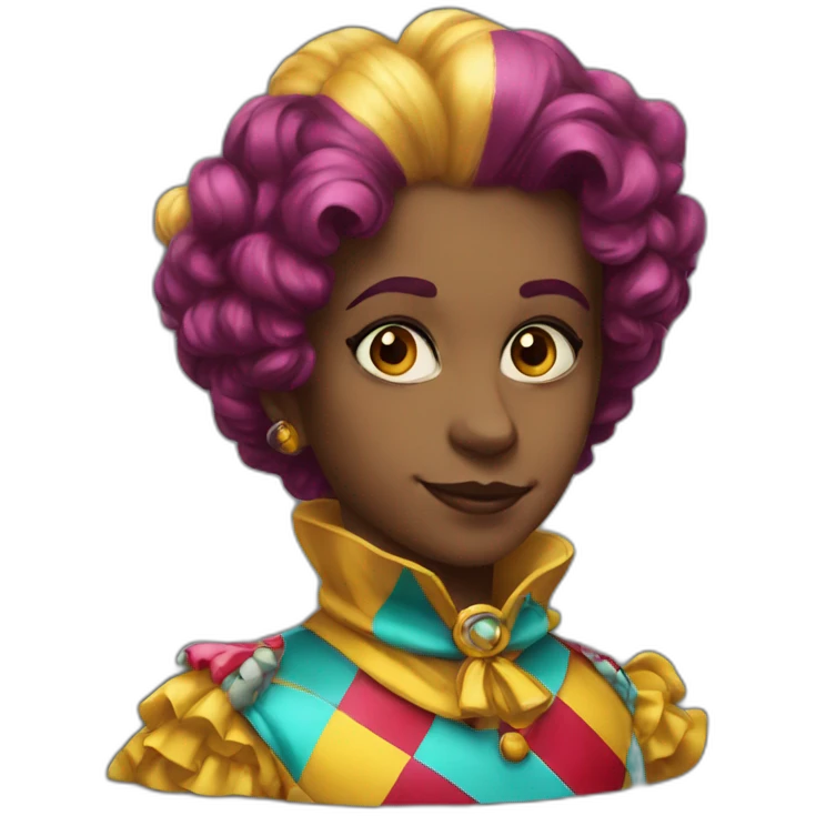 Harlequin bby emoji