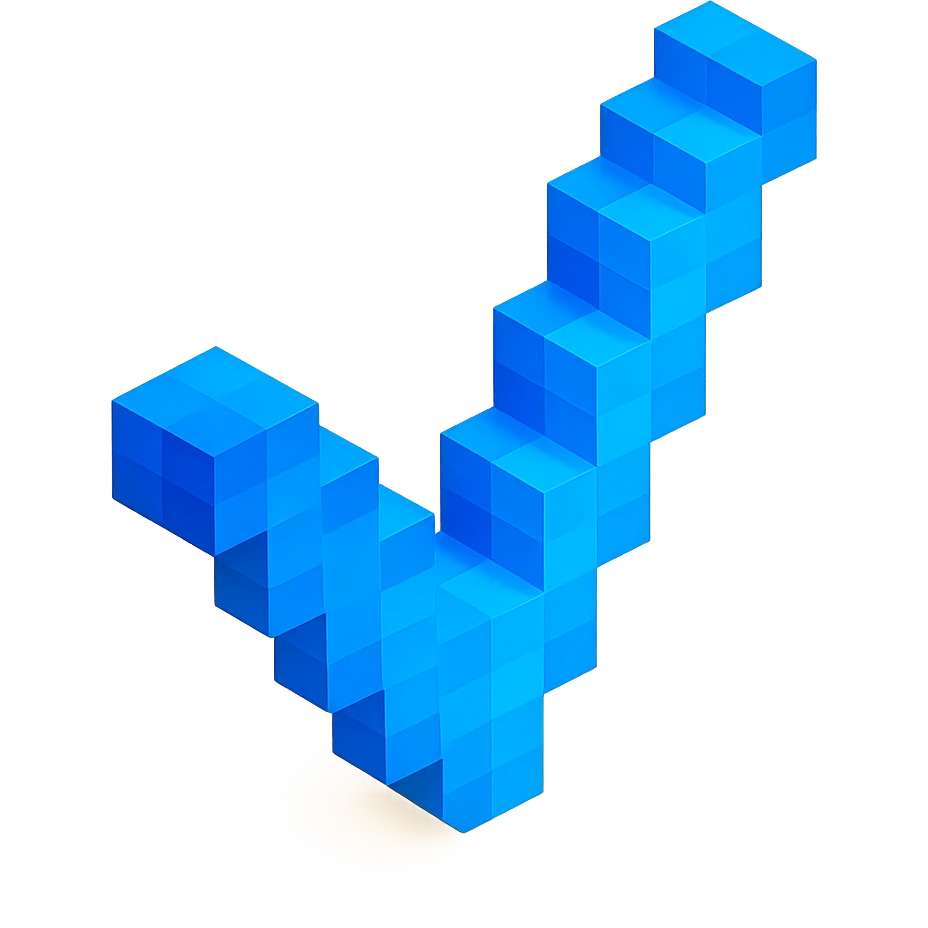 blue check mark emoji
