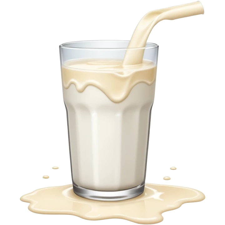  glass of milk spill on floor emoji