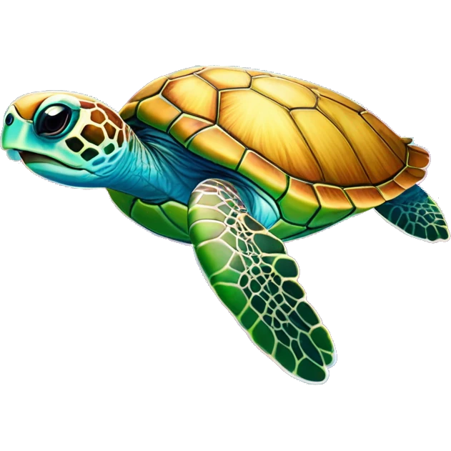 Lisa frank sea turtle  emoji
