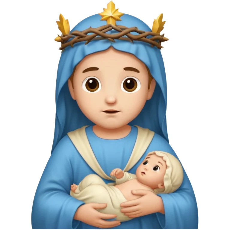 baby jesus no mom emoji