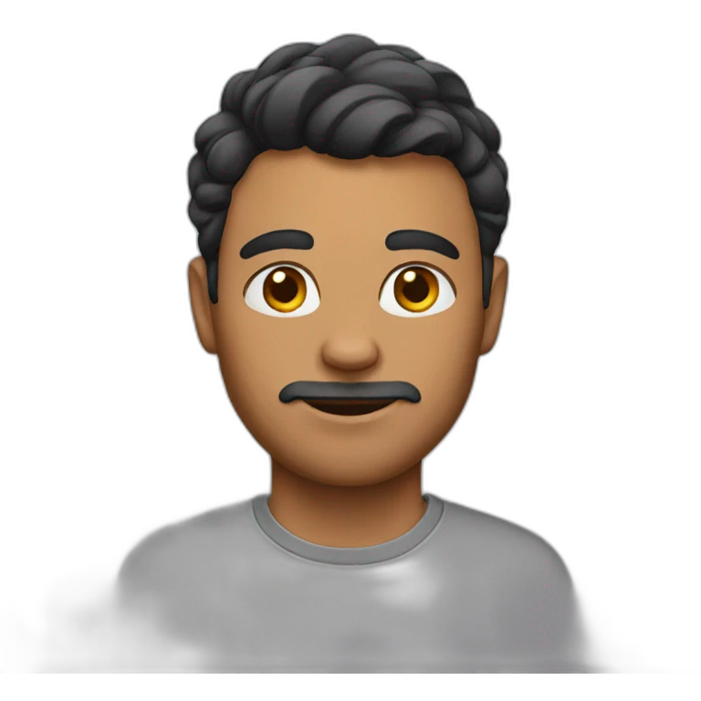 Man mixed cat emoji