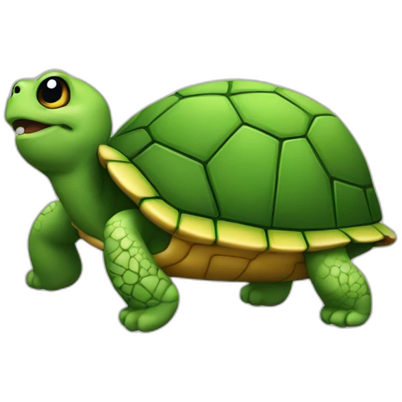 Tortue sur chat emoji
