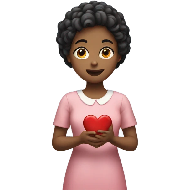 Lucy with heart  emoji