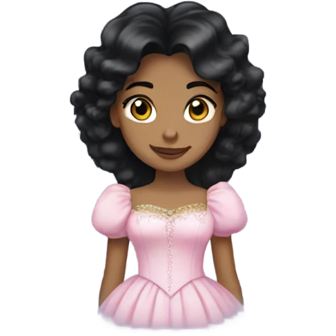 Glinda with black hair  emoji