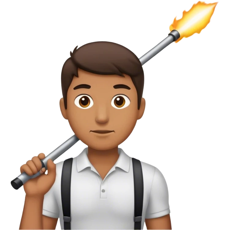 a boom pole operator emoji