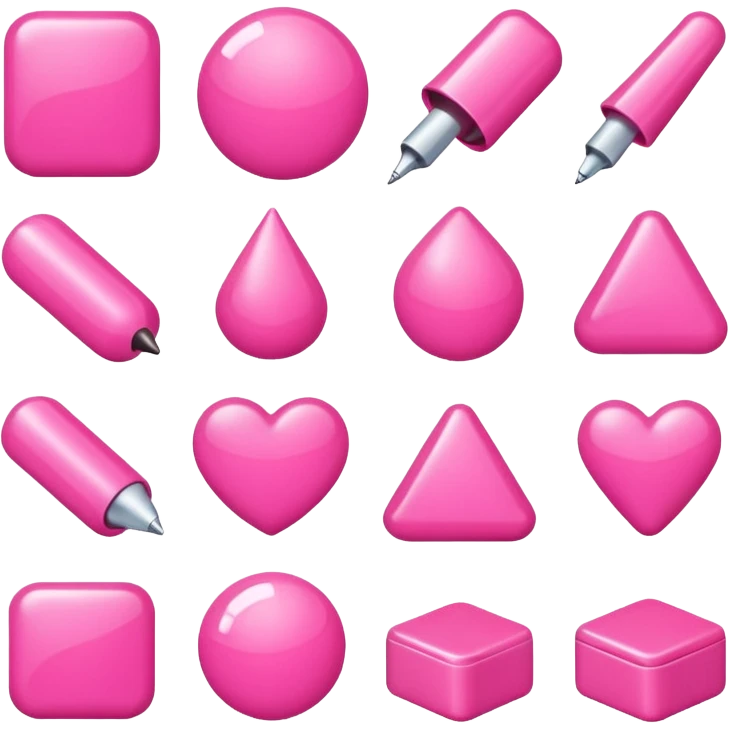 Pink aesthetic objects emoji