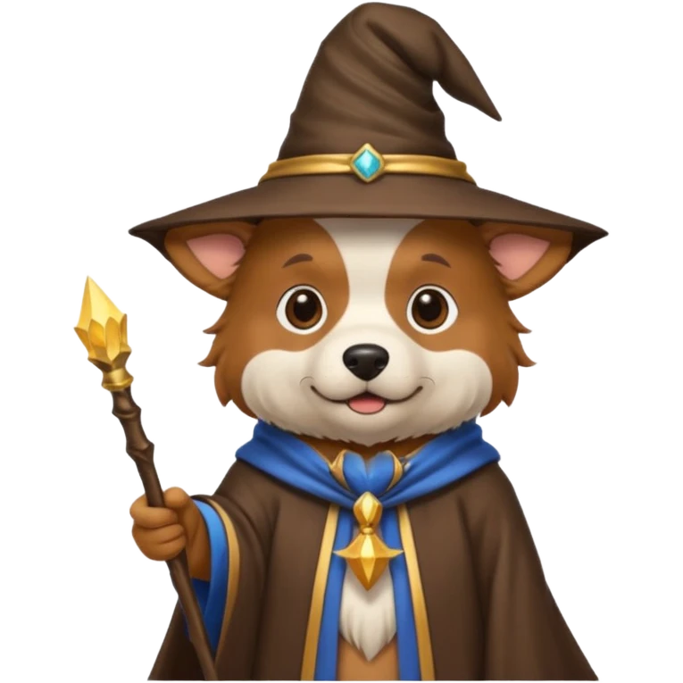 Dog wizard emoji