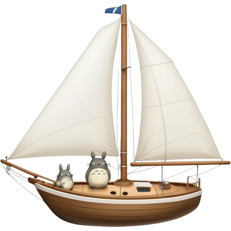 Totoro sailing yacht  emoji