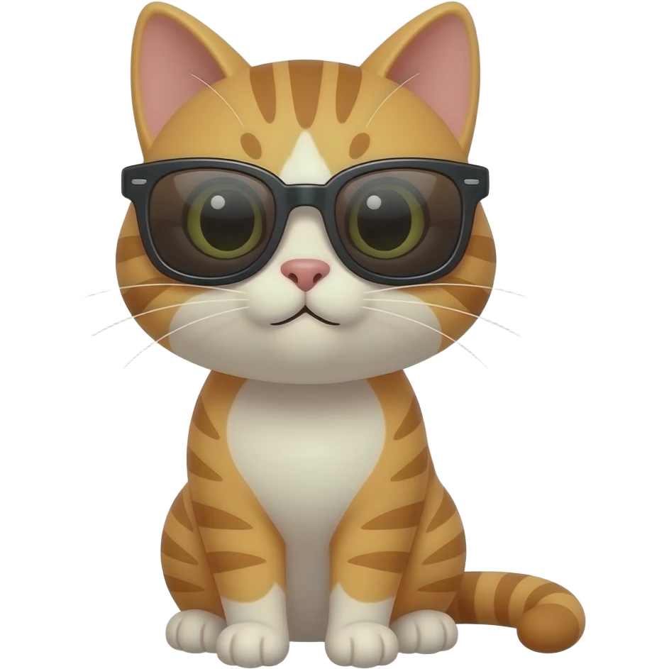 Cat wearing sunglasses emoji