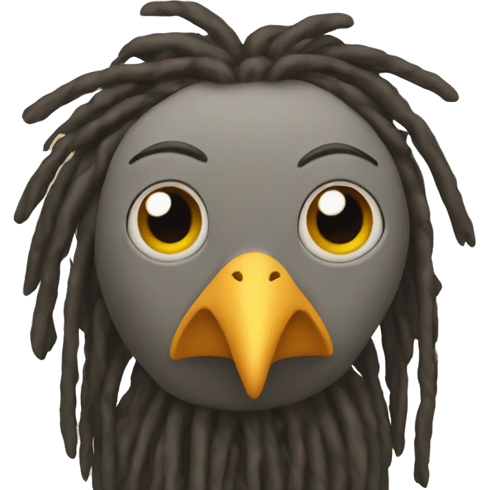 Bird with dreads emoji