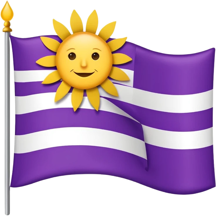 FLAG OF HISPANIC PEOPLE 🏳️💜☀️💜🏳️ emoji