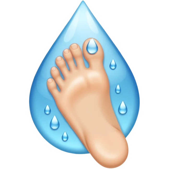 water on the foot emoji