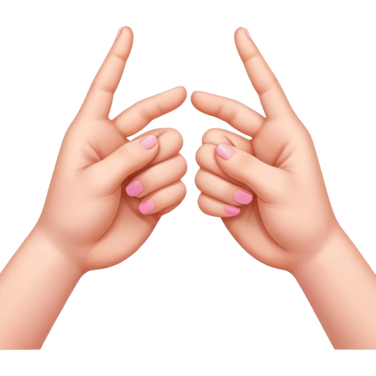 two hands making a pinky promise, little fingers hooked together emoji