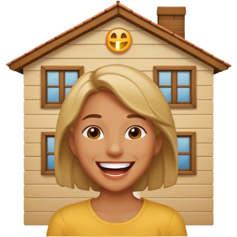 Inside my house laughing emoji