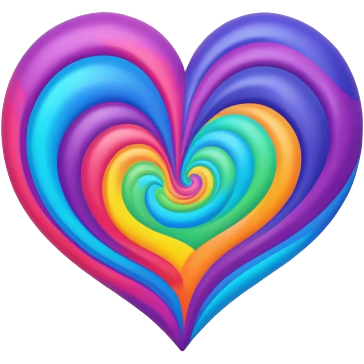 Trippy heart  emoji