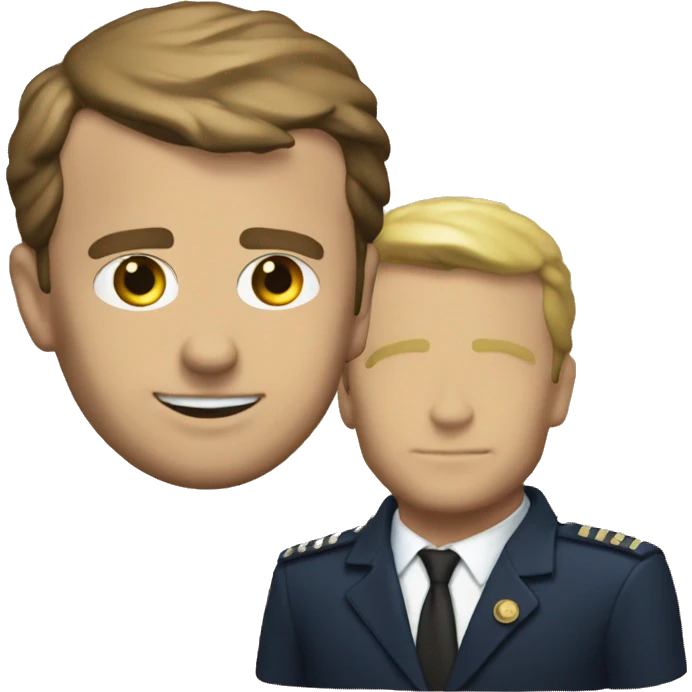 Macron in dig emoji
