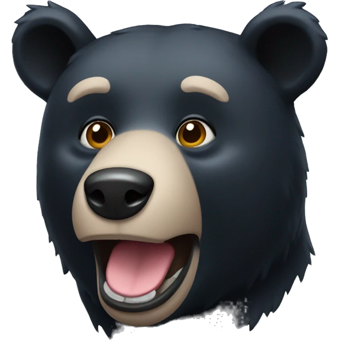 Black bear for tik tok emoji