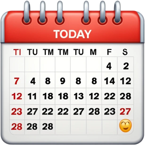 It’s On the calendar!  emoji