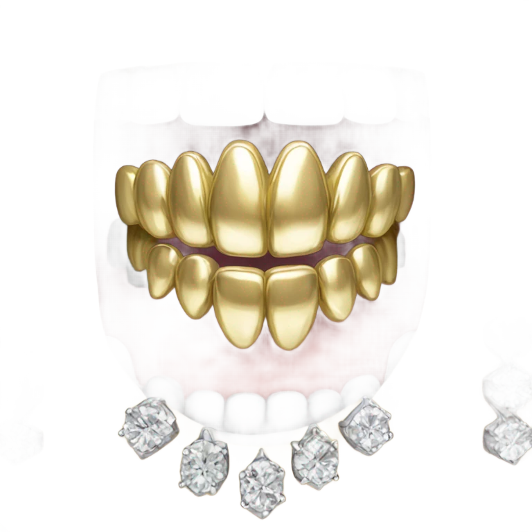 Diamond grillz emoji