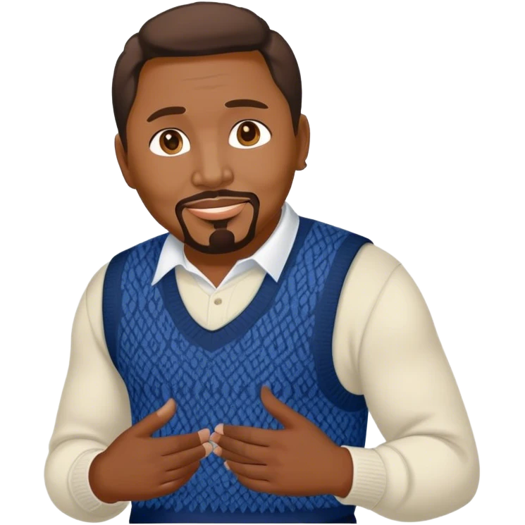 Aaron Neville in a sweater vest  emoji