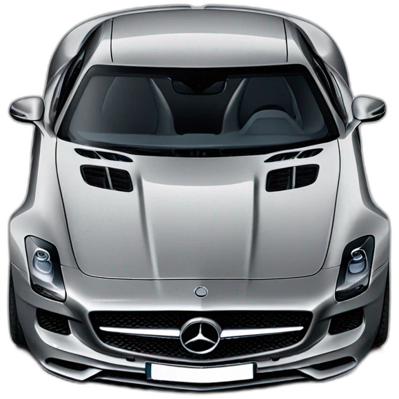 Mercedes SLS AMG Grey emoji