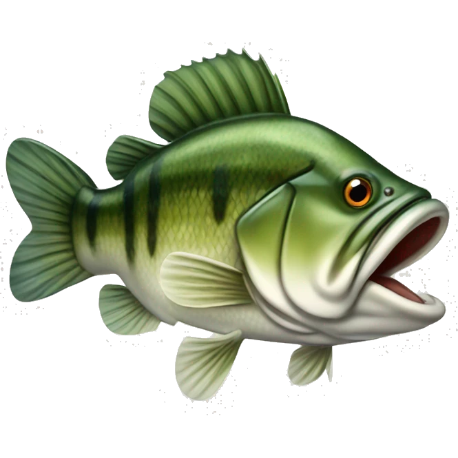 Largemouth bass fish emoji