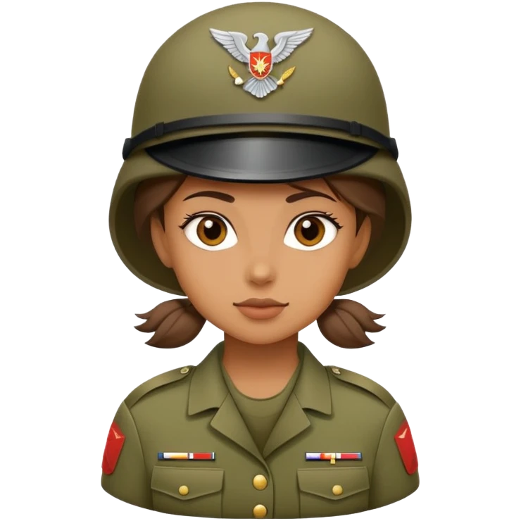 Soldier girl  emoji