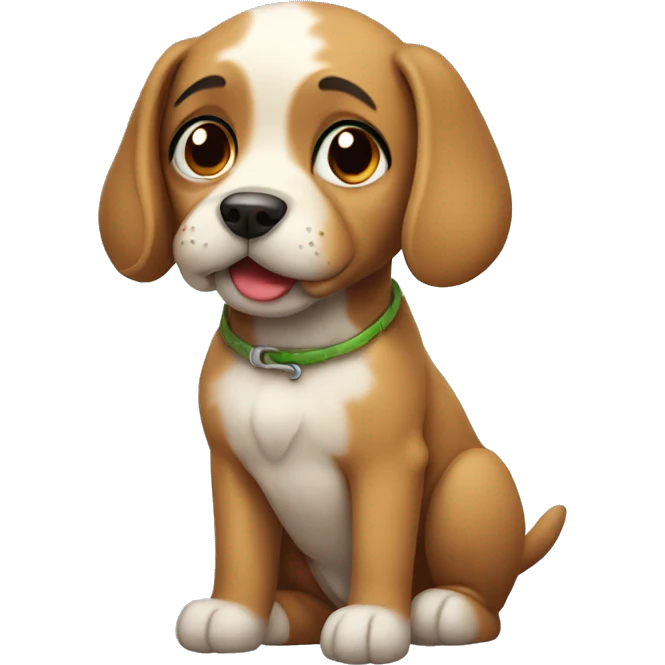 Cute dog emoji