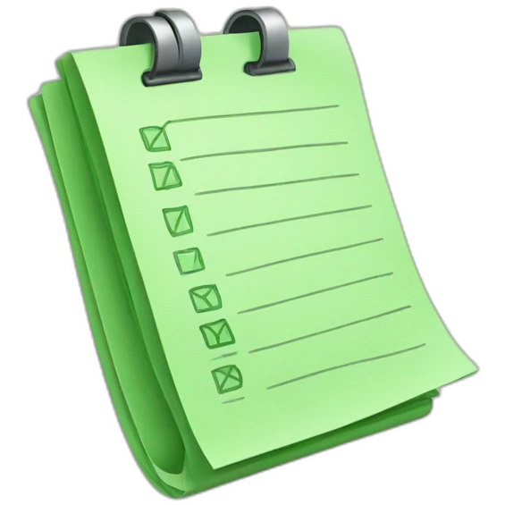 green to do list emoji