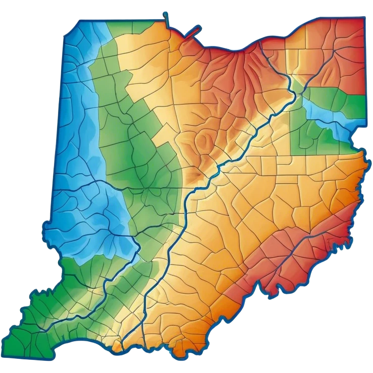 Tennessee state mixed with state of Indiana  emoji