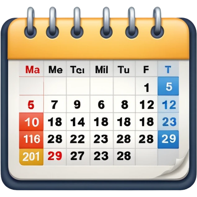 calendar emoji