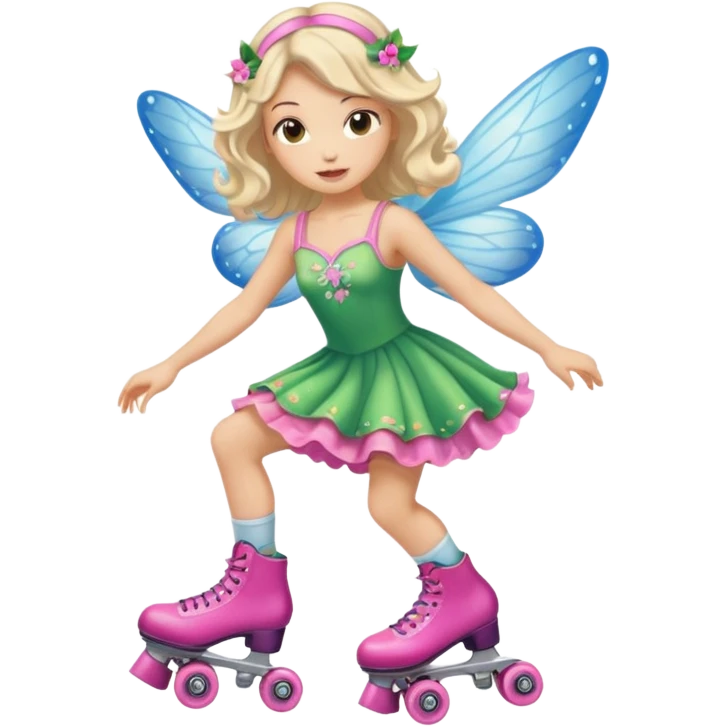 fairy on roller skates emoji