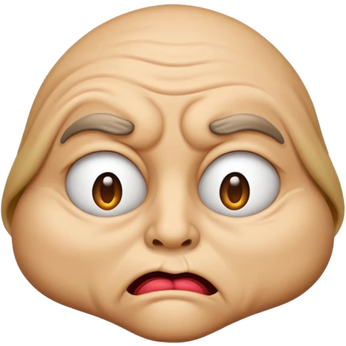 Emoji with discusted look emoji