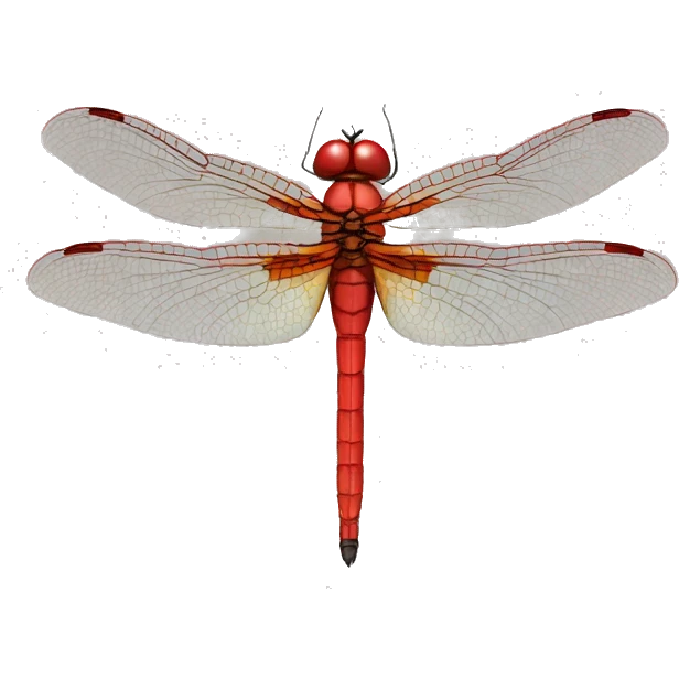 Red dragonfly emoji