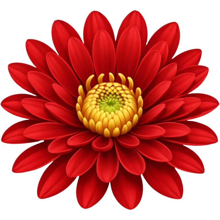 chrysanthemum flower red emoji