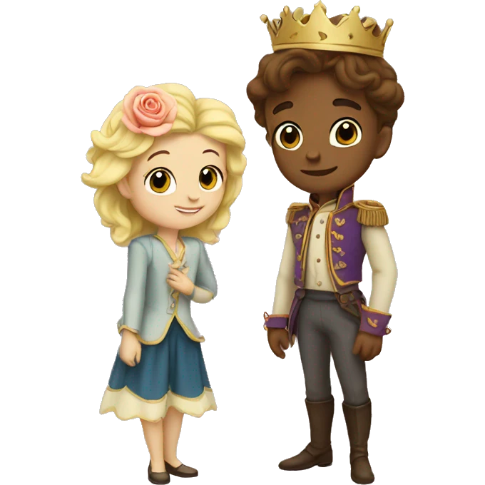 little prince and rose emoji