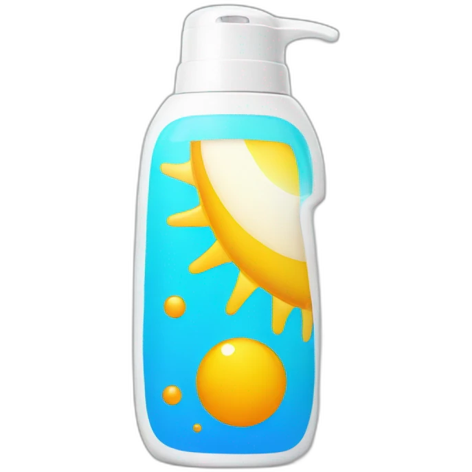 Sunscreen bottle emoji