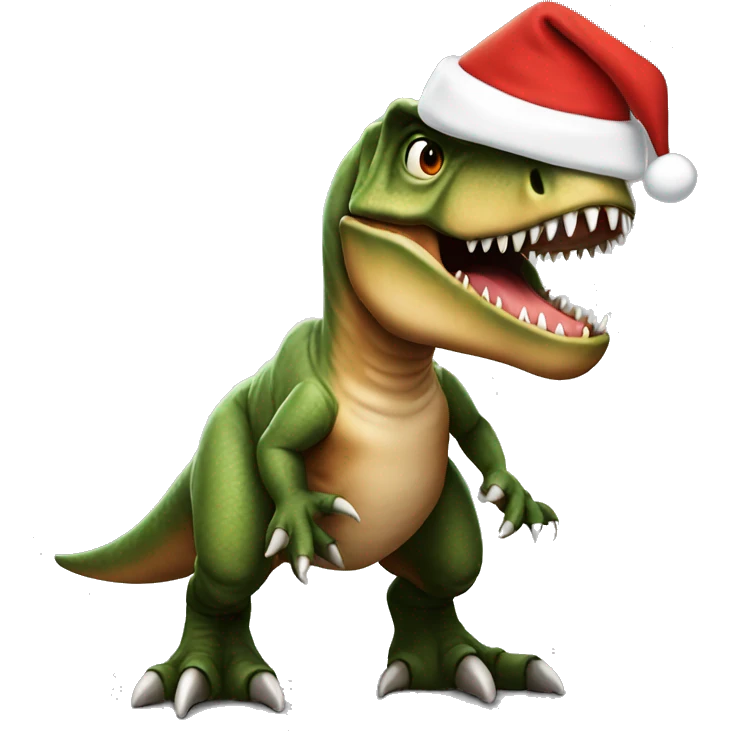 T-Rex Santa  emoji