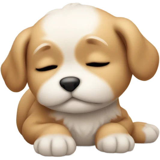 Sleeping puppy  emoji